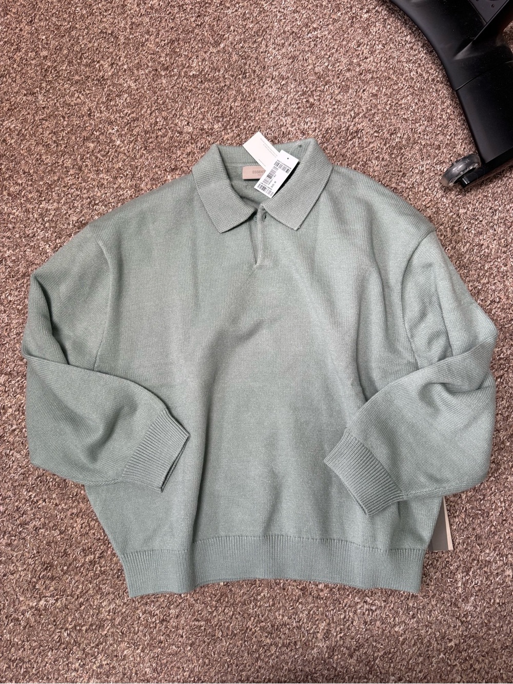Fear Of God Essentials Gray Green Sweater